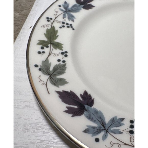 Royal Doulton BURGUNDY Bread Plate TC1001 6.5" Translucent China Set of 4 - Picture 5 of 8